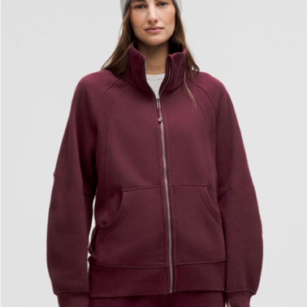 Lululemon Burgundy Full-Zip Sweatshirt (Brand New)
